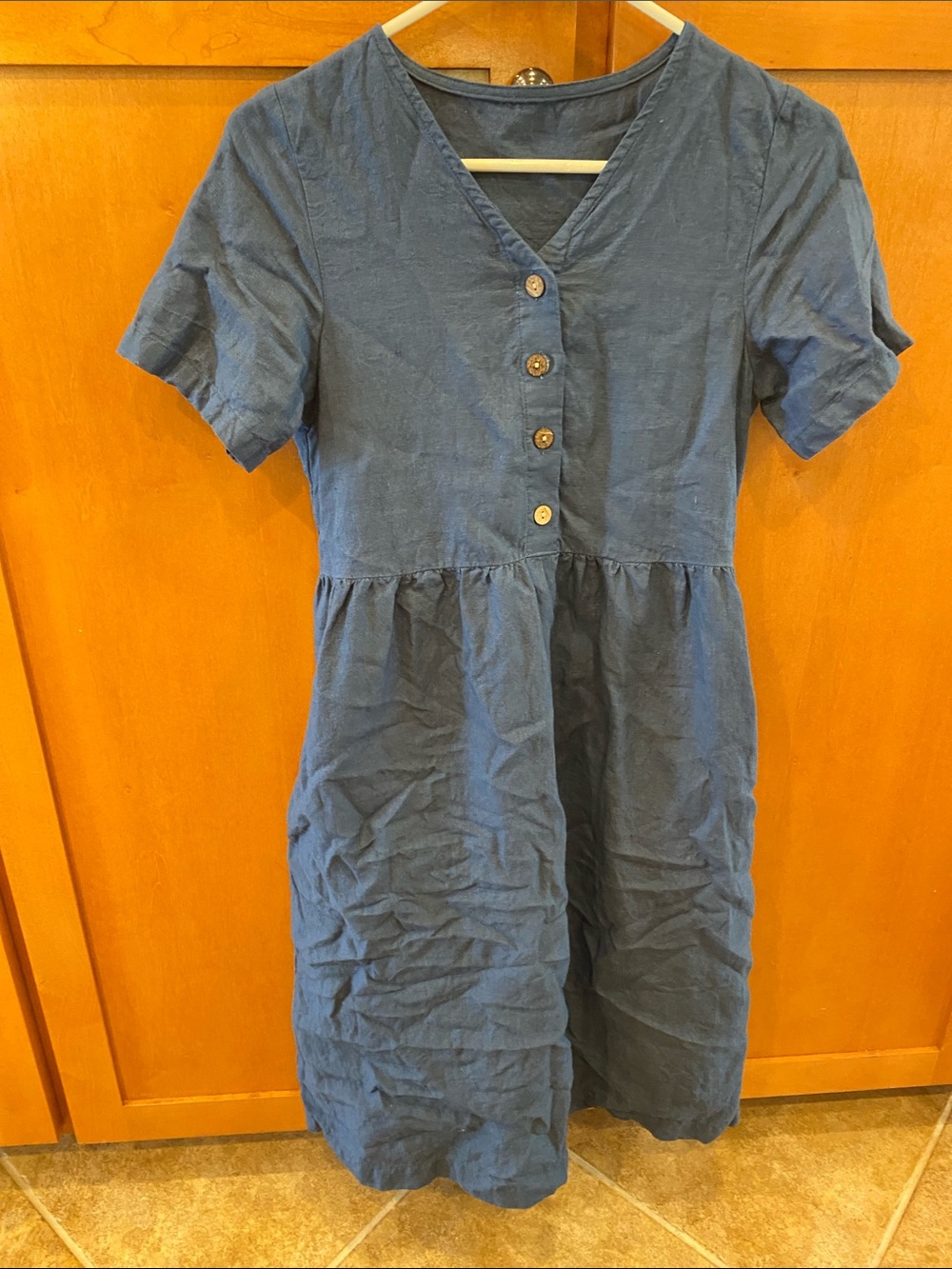 Blue linen by mn dress